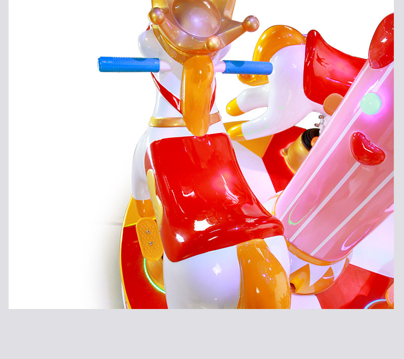 3 People Amusement Kids Ride Indoor Outdoor Playground Merry - Go - Round Small Carousel