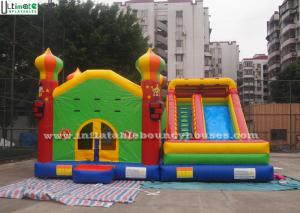 Commercial Inflatable Jumping Castles Slide For Family Park Use