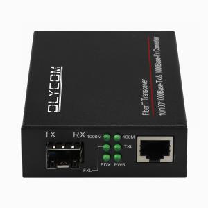 Wholesale LC Fiber To Gigabit Rj45 Copper Ethernet SFP Media Converter 10 / 100 / 1000M from china suppliers