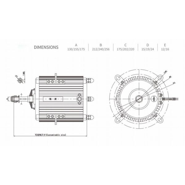 3 Phase 1 Hp Farm Duty Motor High Power Water Proof 3HP 1500W Exhaust Fan Motor