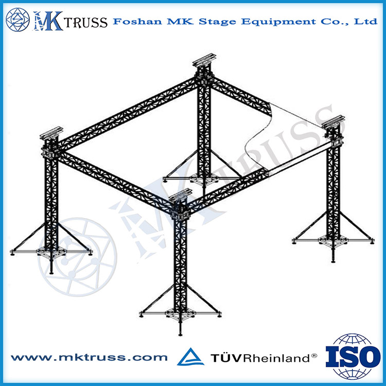 Main tube 50*3mm Aluminum Frame Truss Structure for Versatile Event Lighting Solutions