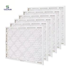 Wholesale 20x25x1 HVAC Pre Air Filter Cardboard Pleated Panel for AC Furnace from china suppliers