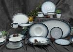 Royal Blue Ceramic 20pc Dinner Set For Wedding Party