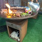 Heavy Duty 50cm Corten Grill Rusty 120kg Outdoor Barbeque Pit