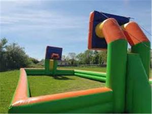 Wholesale Portable Inflatable Basketball Game Court With Shooting Hoop For Kids from china suppliers