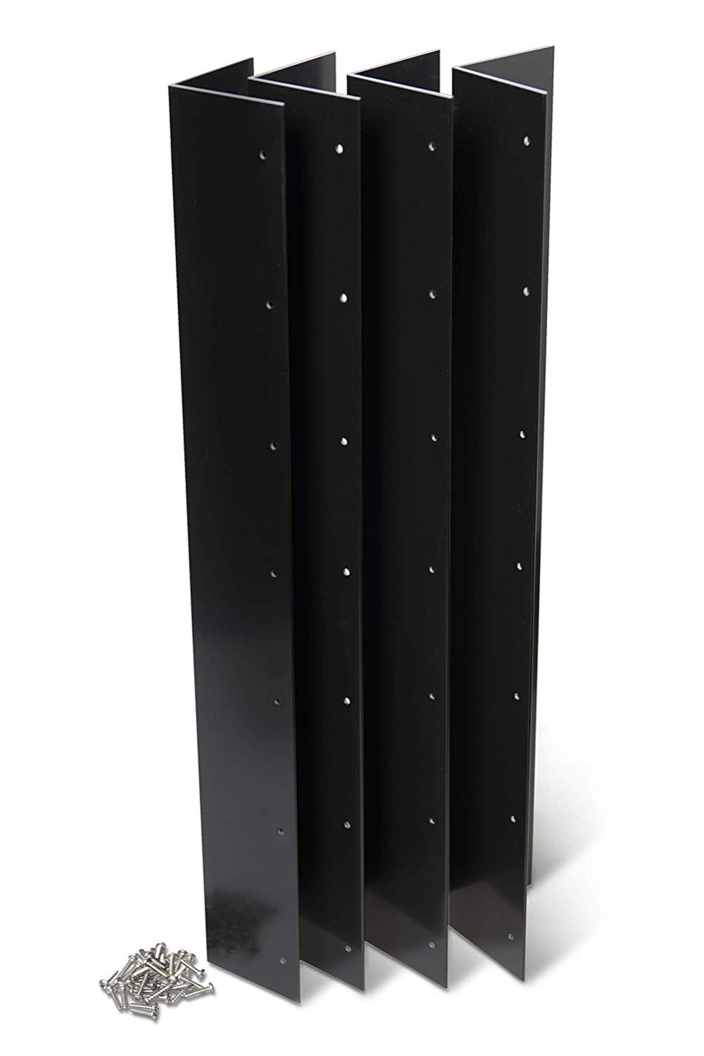 9" Rust proof garden bed corner bracket zinc plated black raised garden steel bed bracket