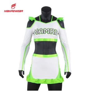 Wholesale Special Cut Cheer Dance Clothes Green High School Cheer Uniforms Dry Fit from china suppliers