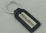 Brass Photo Etched Personalized Leather Keychains Soft / Epoxy Emblem