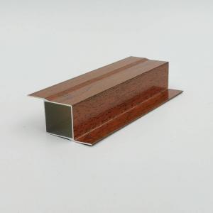 Wholesale 5.8M 5.85M 6M Wood Finish Aluminium Profiles For Kitchen Cabinet from china suppliers