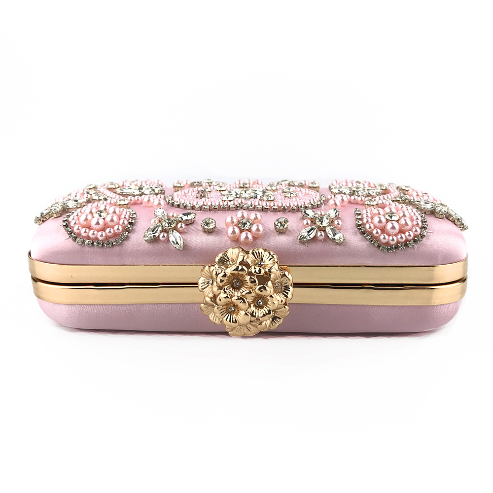 Luxurious 20*6*11.5CM Rhinestone Embroidered Diamond Clutch Bag for Elegant Evenings