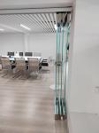 Thick Frame Folding Glass Doors Interior Dust Resistant Easy Cleaning