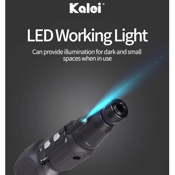 Electric Rechargeable Hand Tools And Tool Box Screwdriver Include Bit Holder With LED Light