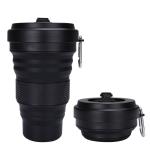 OEM Logo 550ML Colorful Collapsible Silicone Coffee Cup