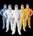 75g Industrial PPE Equipment Elastic Disposable Microporous Coveralls