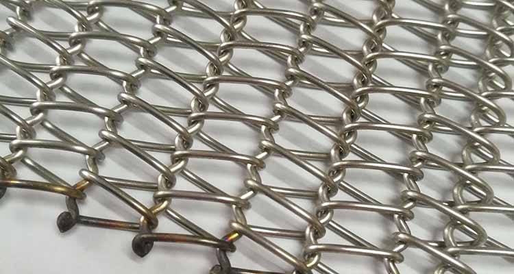 High Temperature 314 310s Stainless Steel Spiral Mesh Conveyor Chain Belt Metal