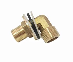 Wholesale 1/2'' Lead Free Brass 90 Degree Elbow With Wide Flange Brass Tap Back Nuts from china suppliers