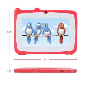 Wholesale C idea Educational 7 Inch Tablet Kidspad With Kid Proof Case Big Battery 5000mAh IWAWA Pre Installed CM80Red from china suppliers