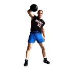 Cast Iron Competition Weight Kettlebell - LB and KG Markings for Strength,