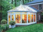 Powder Coated Smooth Finished Glass Sunrooms For Aluminum Profile Four Season