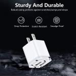 Dual USB Ports Mini Wall Adapter Charger US Plug 5V 2.4A For Mobile Phone
