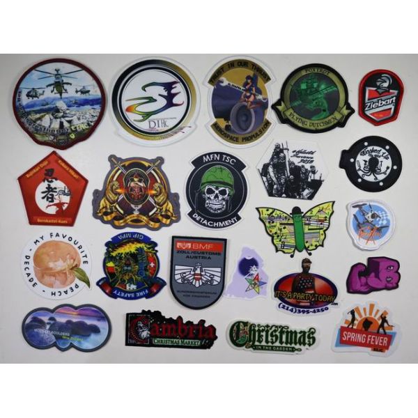 Custom Flower Logo Sublimation Patch Digital Transfer Printed For Clothing