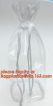 vinyl drawstring organza gift bags, PVC Drawstring cosmetic clear vinyl bags,