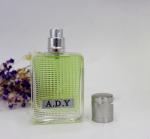 empty bottle of imported perfume recycled glass bottles black blue red pink