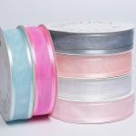 Wedding Party Polyester Organza Ribbon 1 Inch Width Customized Color