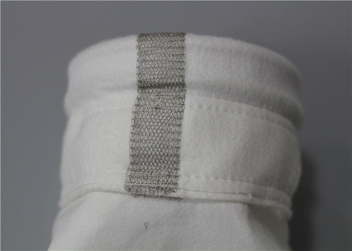 High Efficiency Fiberglass Filter Bag Needle Felt Pocket Type Heat Resistance