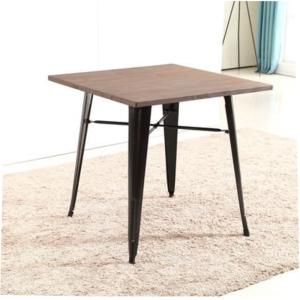 Wholesale YLX-1022 Wood Square Table with Steel Leg for Restaurant from china suppliers