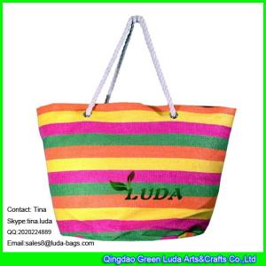 Wholesale LUDA 2016 summer beach tote bag for women colorful straw bags from china suppliers