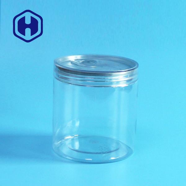 Easy Open Empty Plastic PET Food Can 360ml Dry Fruits Vegetables Round Screw Lid