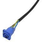 Ip44 Industrial Power Female Connector Indoor Use Blue Input
