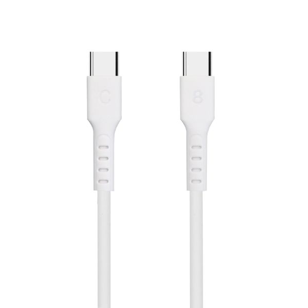 1m Braided USB C-C 60W Fast Charge Cable Black