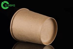 Wholesale Retain heat and vent moisture food grade kraft paper eco friendly 350ml soup cup from china suppliers