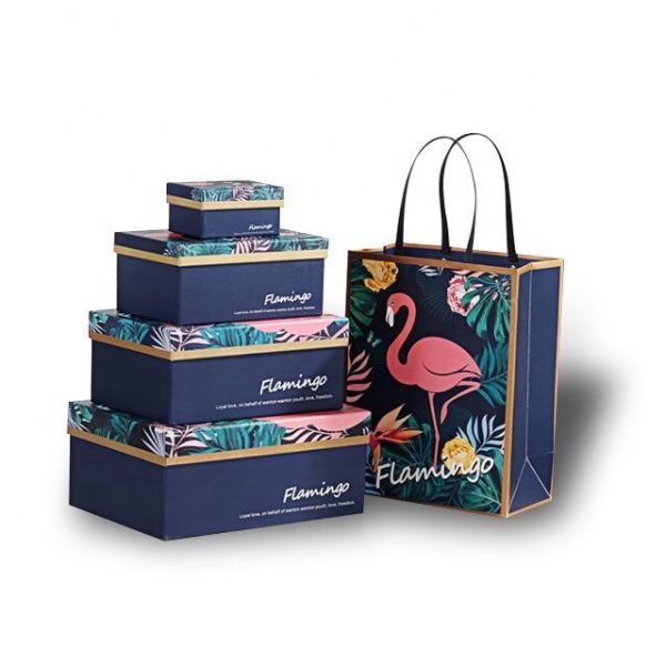 Custom Logo Printing Handmade Paper Box , Luxury Paper Flower Box