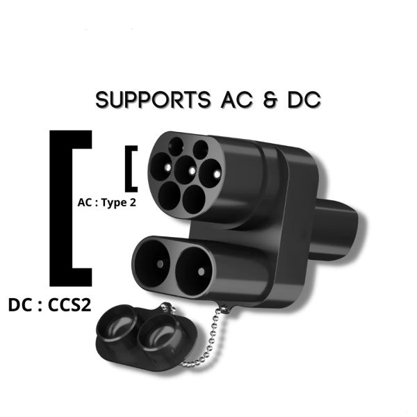 250A CCS 2 To Tesla EVSE Adaptor Electric Vehicle Charger CCS2 To Tesla Charging Connector