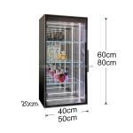 Elevate Your Living Room with Fashionable Glass Door LED Infinity Mirror Wine