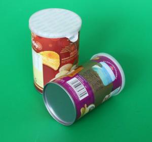 Wholesale Environmental Dry Fruits / Chips Paper Composite Cans , Aluminium Foil Cover from china suppliers