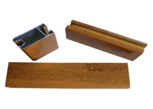 Wholesale 6063-T5 Wood Grain Aluminum , Aluminum Extrusion Profile For Office Room from china suppliers