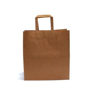 Wholesale Biodegradable Kraft Paper Bag With Handles Embossing / Stamping / Varnishing Printing from china suppliers