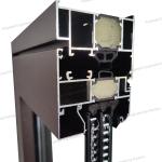 Household Broken Bridge Aluminum Window Office Building Decoratio For Skyscraper