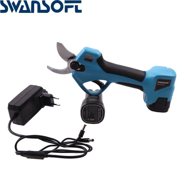 Swansoft Finger Protection Secateurs Battery Operated Scissor 2.5CM Battery
