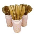 Christmas Pink Napkins Disposable Paper Tableware For Parties