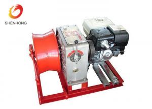 Wholesale Gasoline Engine Gas Powered Winch , Take Up Machine Cable Pulling Winch from china suppliers