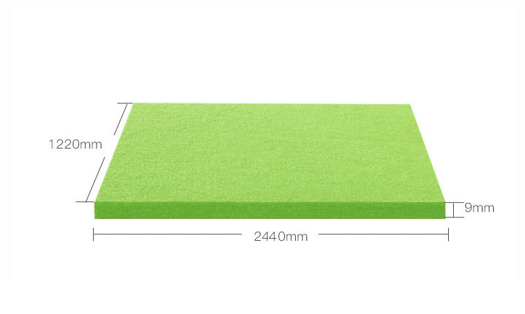 9mm Pet Felt Acoustic Panels Board 100% Recycle Soundproof