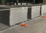 8'x14' chain link fence panels for construction site heavy duty design cross