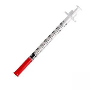 China 0.5ml 1ml U40 U 100 Insulin Syringe With 27-31G Needle on sale