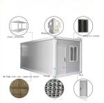 Steel Sandwich Panel Mobile Living Container House 20ft 40ft 2 Bedroom Custom