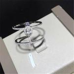 Luxury jewelry Luxury Jewelry Double circle ring material 18k white gold yellow